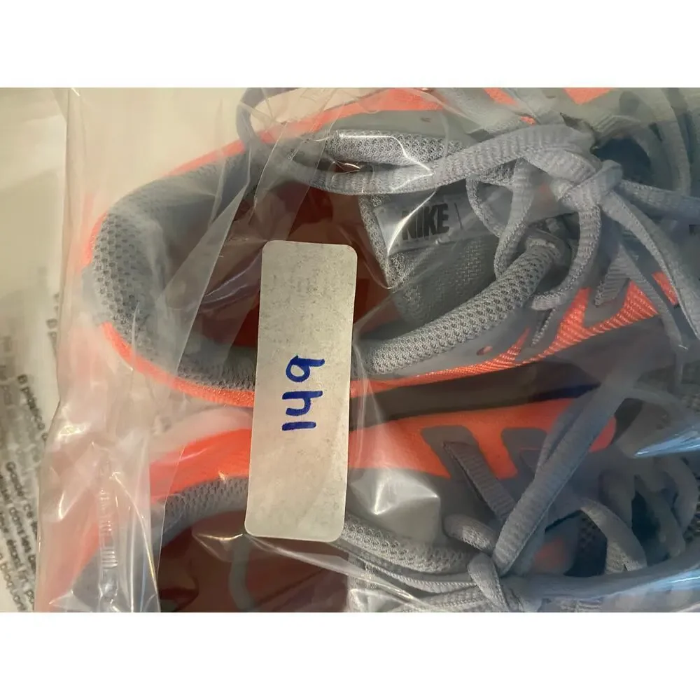 Nike Downshifter Running Shoe Sneakers Athletic Gym Gray Orange‎ Youth Size 7Y